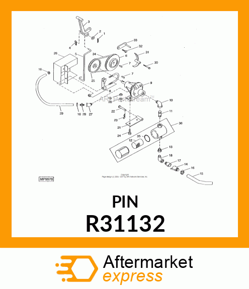 PIN,SPECIAL HEADED R31132