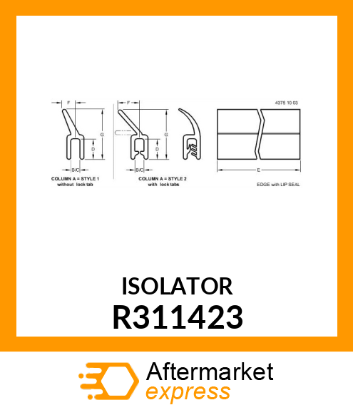 ISOLATOR R311423