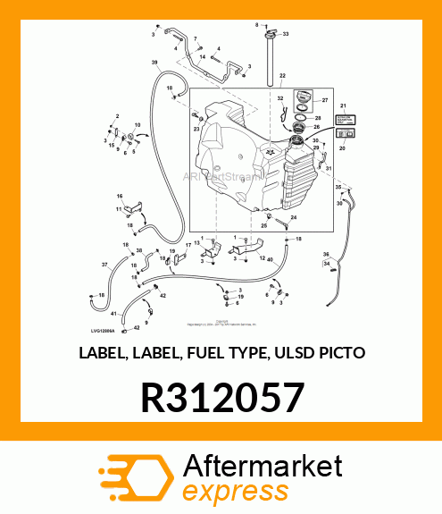 LABEL, LABEL, FUEL TYPE, ULSD PICTO R312057