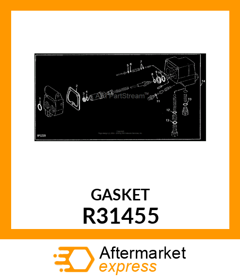 GASKET,BRAKE VALVE HOUSING R31455