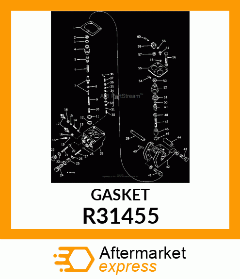 GASKET,BRAKE VALVE HOUSING R31455