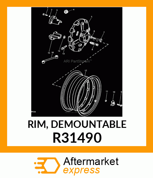 RIM, DEMOUNTABLE R31490