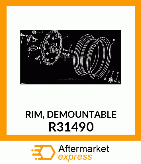 RIM, DEMOUNTABLE R31490