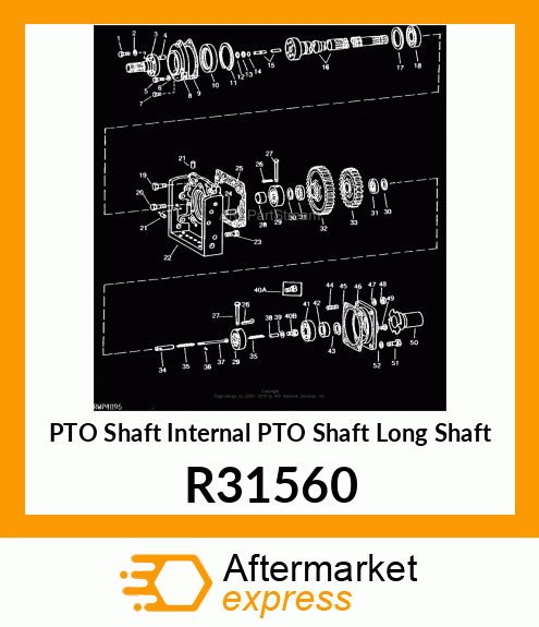 PTO Shaft Internal PTO Shaft (Long Shaft) R31560