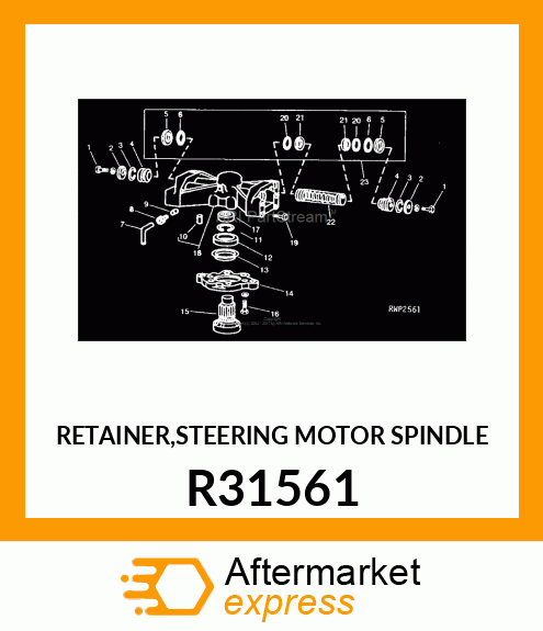 RETAINER,STEERING MOTOR SPINDLE R31561