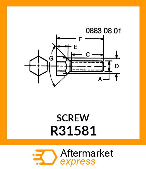SCREW,SPECIAL R31581