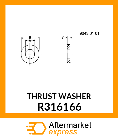 THRUST WASHER R316166