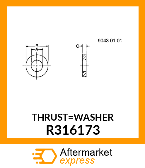 THRUST WASHER R316173