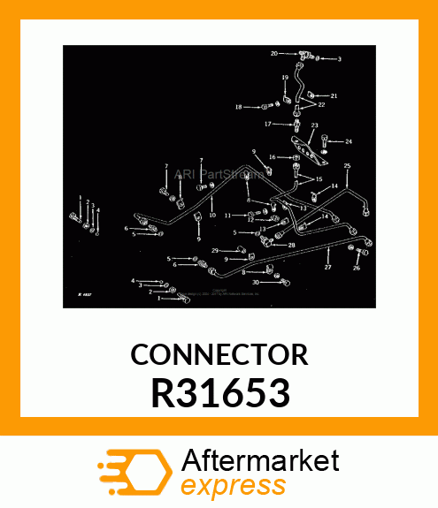 CONNECTOR,BULKHEAD UNION R31653