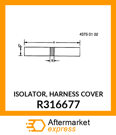 ISOLATOR, HARNESS COVER R316677