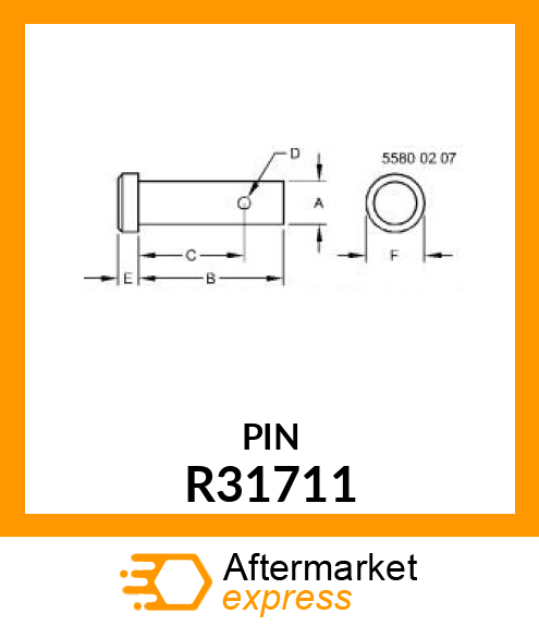 PIN, SPECIAL HEADED R31711