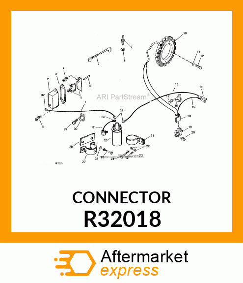 ELEC. CONNECTOR TERMINAL, PRIMARY,N R32018