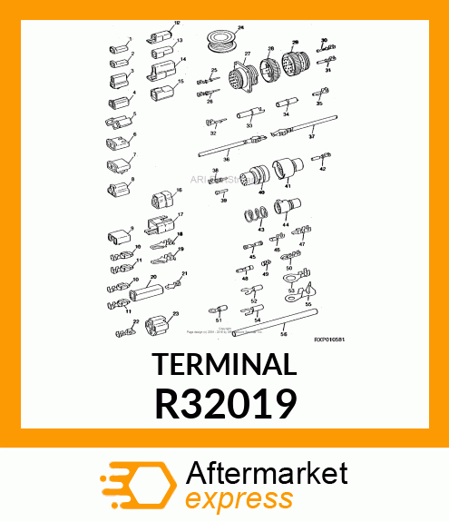 TERMINAL,PRIMARY,NO.10 EYELET WIRE R32019