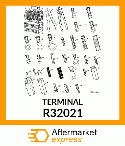 TERMINAL, PRIMARY, .25 EYELET WIRE R32021