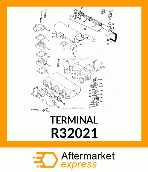 TERMINAL, PRIMARY, .25 EYELET WIRE R32021