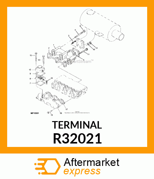 TERMINAL, PRIMARY, .25 EYELET WIRE R32021