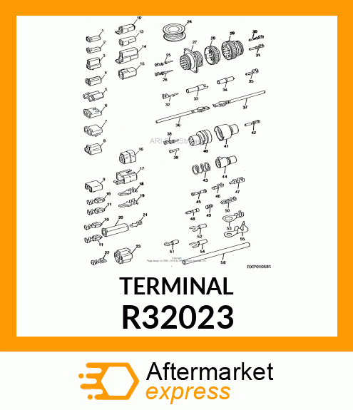 ELEC. CONNECTOR TERMINAL, PRIMARY,. R32023