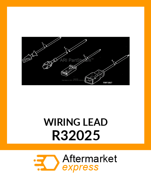 TERMINAL,MALE BLADE,WITH LEAD R32025