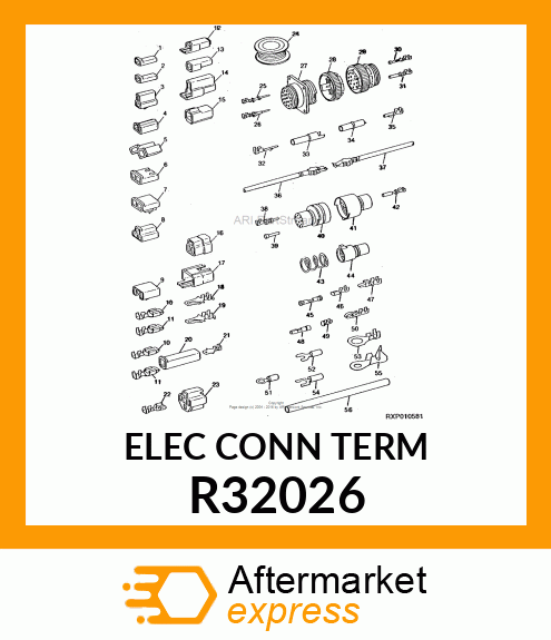 ELEC. CONNECTOR TERMINAL, MALE BULL R32026