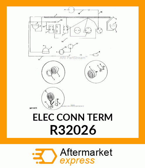 ELEC. CONNECTOR TERMINAL, MALE BULL R32026