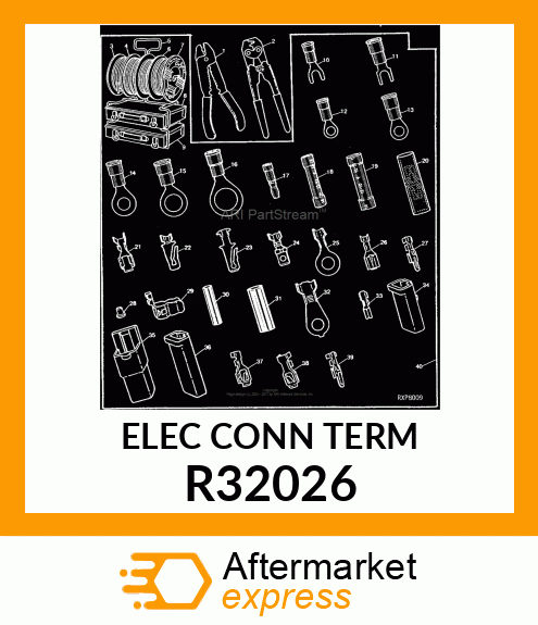 ELEC. CONNECTOR TERMINAL, MALE BULL R32026