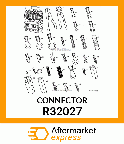 ELEC. CONNECTOR TERMINAL, SPLICE,14 R32027