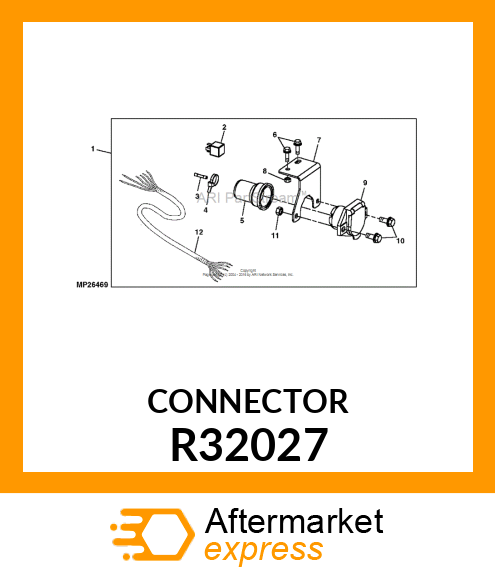 ELEC. CONNECTOR TERMINAL, SPLICE,14 R32027