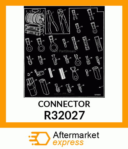 ELEC. CONNECTOR TERMINAL, SPLICE,14 R32027