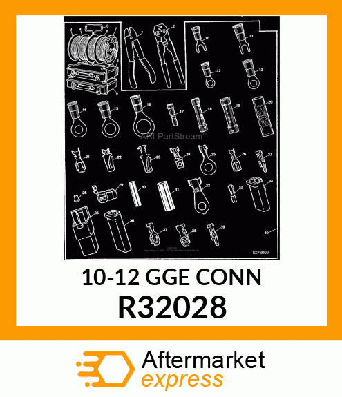 ELEC. CONNECTOR TERMINAL, SPLICE,10 R32028