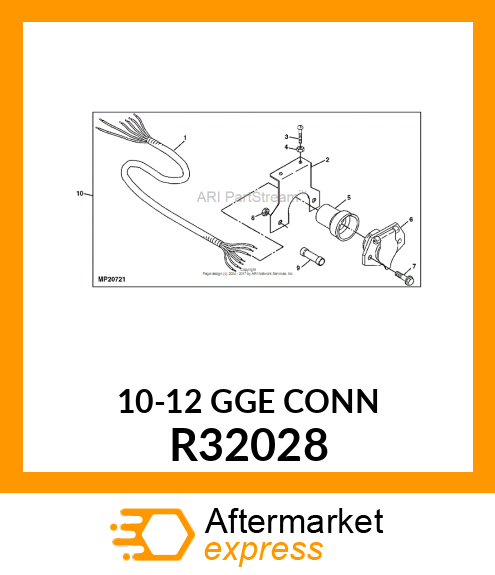 ELEC. CONNECTOR TERMINAL, SPLICE,10 R32028