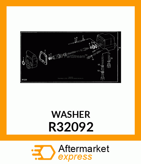 WASHER,TREATED PAPER R32092