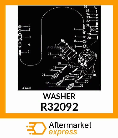 WASHER,TREATED PAPER R32092