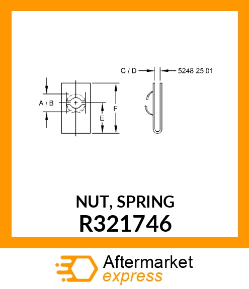 NUT, SPRING R321746