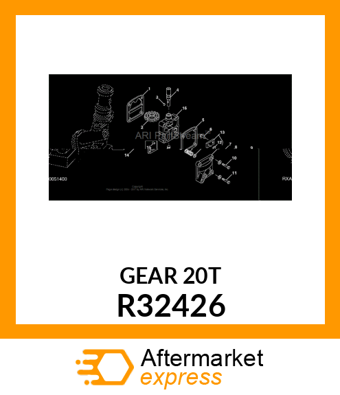 GEAR, TACHOMETER DRIVE R32426