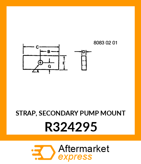 STRAP, SECONDARY PUMP MOUNT R324295