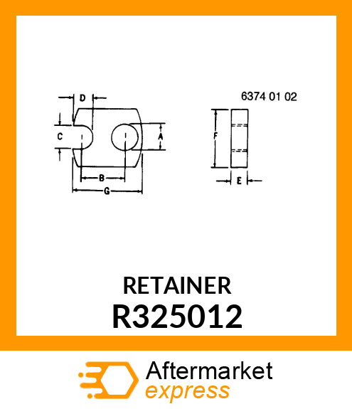 RETAINER R325012