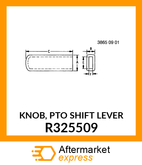 KNOB, PTO SHIFT LEVER R325509