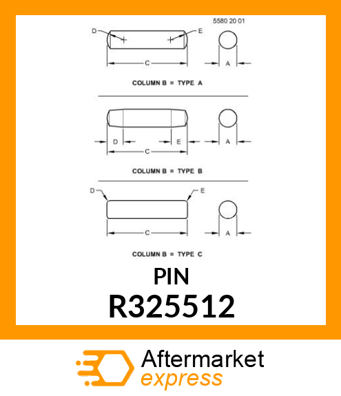 NEEDLE ROLLER, BEARING, NEEDLE BEAR R325512