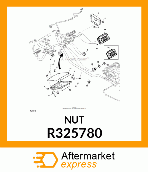 NUT, SPRING, PREVAILING TORQUE R325780