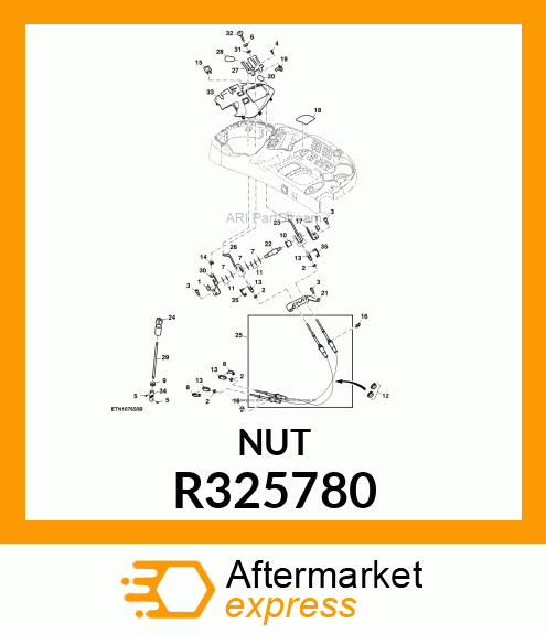 NUT, SPRING, PREVAILING TORQUE R325780