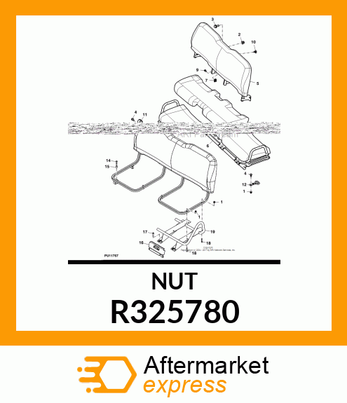 NUT, SPRING, PREVAILING TORQUE R325780