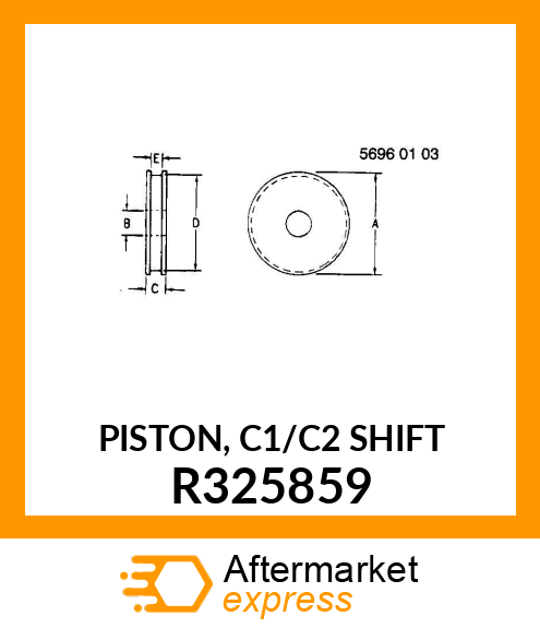 PISTON, C1/C2 SHIFT R325859