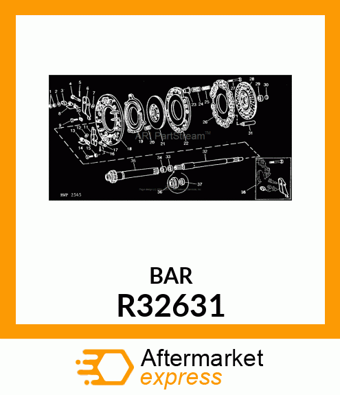 BAR,CLUTCH OPERATING LEVER BEARING R32631