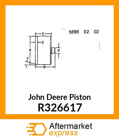 PISTON, FAN DRIVER R326617