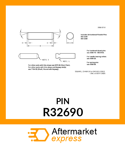 PIN, CLUTCH DRUM R32690