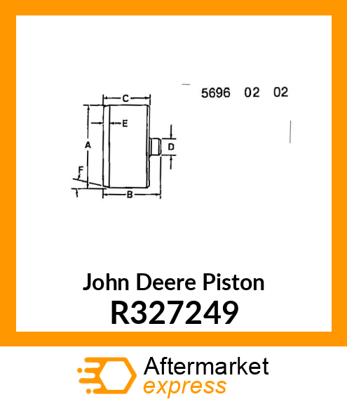 PISTON, FAN DRIVER R327249