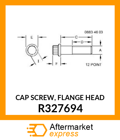 CAP SCREW, FLANGE HEAD R327694