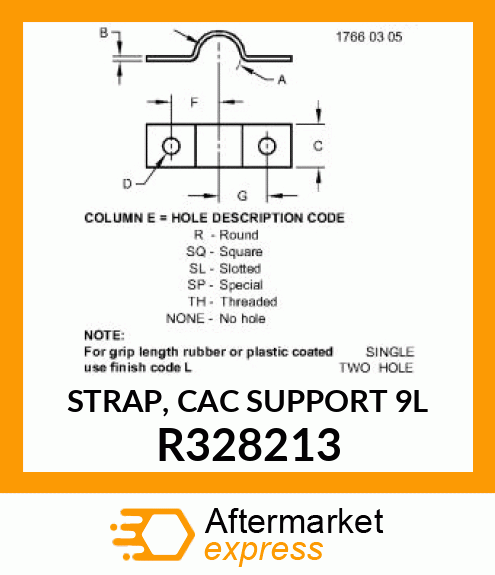 STRAP, CAC SUPPORT 9L R328213