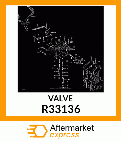 VALVE,CLUTCH R33136