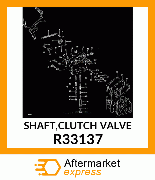 SHAFT,CLUTCH VALVE R33137